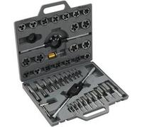 vidaXL Jeu de tarauds et de filières 45 pcs Noir G