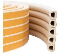 vidaXL joint de fenêtre autocollant Blanc 9 x 8 mm 100 m Mousse EPDM
