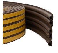 vidaXL joint de fenêtre autocollant Marron 9 x 6 mm 50 m Mousse EPDM
