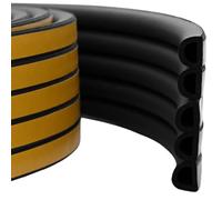 vidaXL joint de fenêtre autocollant Noir 12 x 10 mm 100 m Mousse EPDM