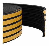 vidaXL joint de fenêtre autocollant Noir 15 x 8 mm 50 m Mousse EPDM