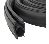 vidaXL Joint de porte de garage Noir 41 x 33 mm 3 m PVC 42038293