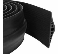 vidaXL Joint de sol de garage Noir 155 x 28 mm 4 m Caoutchouc EPDM