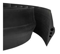 vidaXL Joint de sol de garage Noir 74 x 20 mm 2,5 m Caoutchouc EPDM 42038265