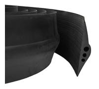 vidaXL Joint de sol de garage Noir 74 x 20 mm 6 m Caoutchouc EPDM