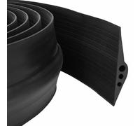 vidaXL Joint de sol de garage Noir 78 x 14 mm 5 m Caoutchouc EPDM