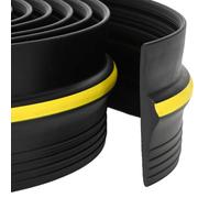 vidaXL Joint de sol de garage Noir et Jaune 12 x 90 mm 8 m PVC