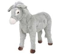 vidaXL Jouet en peluche Âne Gris XXL 91343 Gris G