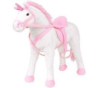 vidaXL Jouet en peluche Licorne Blanc et rose XXL 91328 Blanc G