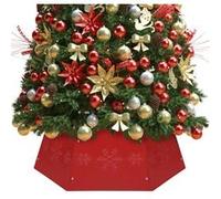 vidaXL Jupe de sapin de Noël Rouge Ø68x25 cm