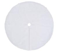 vidaXL Jupe de Sapin de Noël Blanche 150 cm en Fausse Fourrure