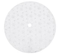 vidaXL Jupe de Sapin de Noël de Luxe Blanche 150 cm en Fausse Fourrure
