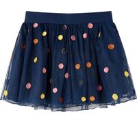 vidaXL Jupe en tulle à pois pour enfants bleu marine 140