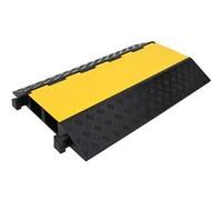 Vidaxl Rampe De Protection De Câble Avec 2 Canaux 90 Cm Caoutchouc