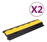 Vidaxl - Rampes de protection de câble 2 canaux 2 pcs 100 cm Caoutchouc