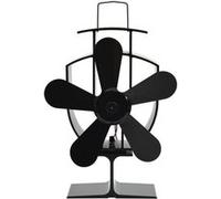 Kachelventilator met 5 vinnen zwart51238