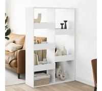vidaXL Cloison de séparation blanc 100x33x155,5 cm bois d'ingénierie