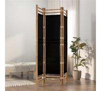 vidaXL Cloison de séparation pliante 3 panneaux 120 cm bambou et toile 350627