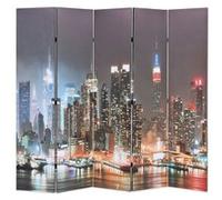 vidaXL Cloison de séparation pliable 200x170 cm New York la nuit
