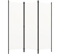Kamerscherm met 3 panelen 150x180 cm wit320715