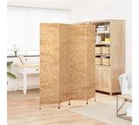 vidaXL Kamerscherm met 4 panelen 163x180 cm waterhyacint355194 Marron G