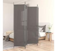 vidaXL Cloison de séparation 4 panneaux Anthracite 698x180 cm Tissu