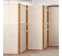 vidaXL Cloison de séparation 5 panneaux Blanc crème 350x180 cm Blanc