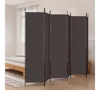 vidaXL Kamerscherm met 6 panelen 300x200 cm stof bruin350191 Marron G