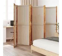 vidaXL Cloison de séparation 6 panneaux taupe 420 x 180 cm