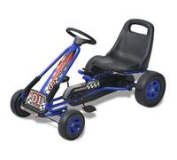 Vidaxl Kart À Pédale Avec Siège Ajustable Bleu