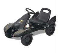 vidaXL Kart à pédale avec siège ajustable Noir