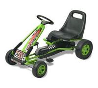 vidaXL Kart à pédale pour enfants – siège ajustable – Vert