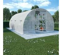 vidaXL Serre Tente Abri Plantes Serre à Fleurs Serre à Plantes Légumes Serre de Jardin Extérieur Cour Arrière Acier 13,5 m² 45750