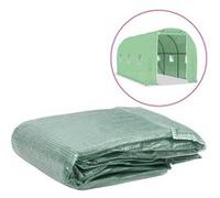 vidaXL Couverture de remplacement de serre 200x450x200 cm - 6 fenêtres - 1 porte - PE - Vert