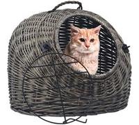 vidaXL Kattendrager 50x42x40 cm natuurlijk wilgenhout grijs170905 Gris G