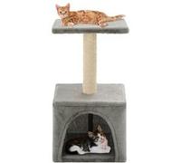 vidaXL Arbre à chat avec griffoirs en sisal 55 cm Gris