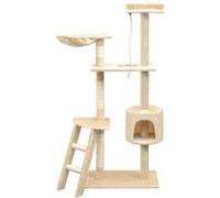 Arbre À Chat Avec Griffoirs En Sisal 150 Cm Beige
