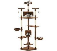 Vidaxl Arbre À Chat Avec Griffoirs En Sisal 203 Cm Marron Et Blanc