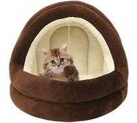 Vidaxl Lit Pour Chat 50x50x45 Cm Marron Et Crème
