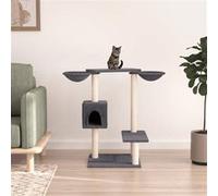 Vidaxl Arbre À Chat Avec Griffoirs Gris Foncé 82 Cm Gris