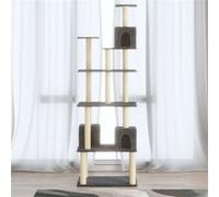 Vidaxl Arbre À Chat Avec Griffoirs En Sisal Gris Foncé 188 Cm