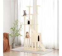 Vidaxl Arbre À Chat Avec Griffoirs En Sisal Crème 190 Cm