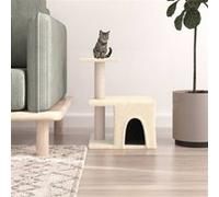Vidaxl Arbre À Chat Avec Griffoirs En Sisal Crème 48 Cm