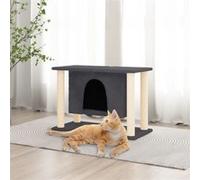 vidaXL Kattenmeubel met sisal krabpalen 50 cm donkergrijs171659 Gris G