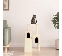 Vidaxl Arbre À Chat Avec Griffoirs En Sisal Crème 82 Cm