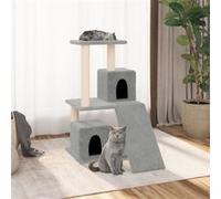 vidaXL Kattenmeubel met sisal krabpalen 82 cm lichtgrijs171664 Gris G