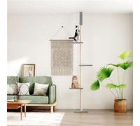 vidaXL Kattenmeubel vloer tot plafond 267,5-297,5 cm lichtgrijs171706 Gris G