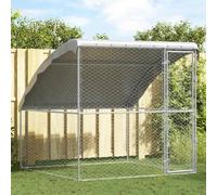Vidaxl Kennel Pour Chiens Avec Stockage Argent 2 X 2 X 2 M Acier