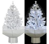 vidaXL Arbre de Noël Neigeux avec Base de Parapluie Sapin de Noël Artificiel Arbre Décoration de Noël Salon Salle de Séjour 284332