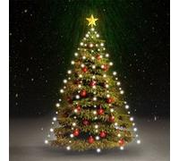 Kerstboomverlichting met 150 LED's koudwit net 150 cm328864